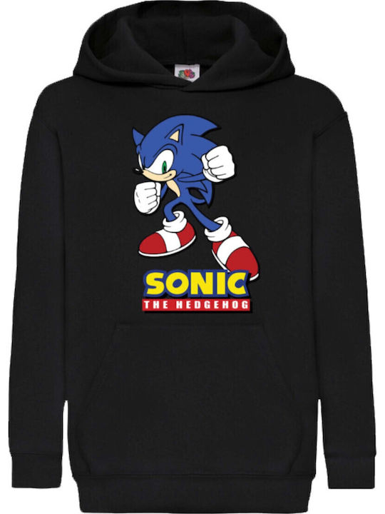 Kinder Kapuzenpullover Sonic the Hedgehog Tralala Sonic 14 Schwarz