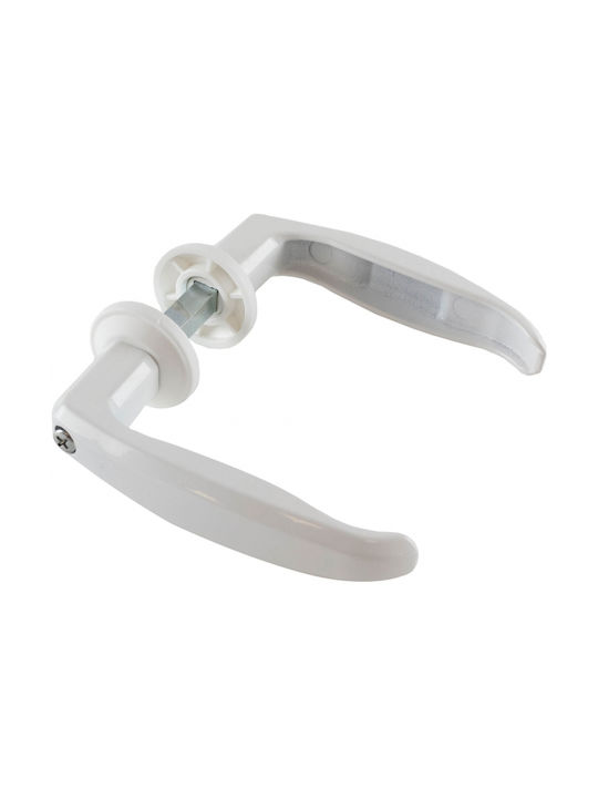 Iron Door Handles White 160/10 Screw Inside 023...