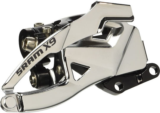 Преден дерайльор Sram X-9 2x10 014 нисък директен монтаж Спецификация 3 39t горно издърпване