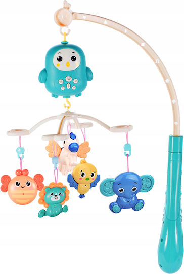 Multifunctional Interactive Happy Bed Bell Idealstore 360 Rotation Light Sound Effects Lullabies Animal Stories Detachable Rattles Remote Control Included