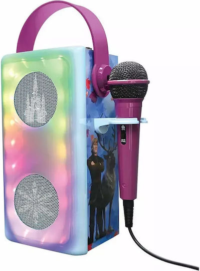 Lexibook Ηχείο Karaoke με Ενσύρματo Μικρόφωνο και Εφέ Φωτισμού Disney Frozen BTP185FZZ Πολύχρωμο