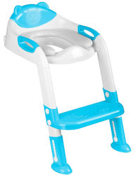 Kids Toilet Reducer Idealstore Adjustable Height One Step Anti-slip Feet Maximum Weight 50 Kg Detachable Ladder Ergonomic Foldable Turquoise Color