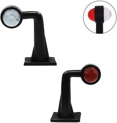 Led Side Horn Volume Lights for Car Truck 12v 24v Ip66 White Red 2 Pcs