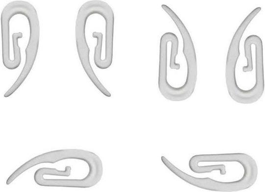 Oem Curtain Hook Plastic White 50 Pcs I10-013-00-01