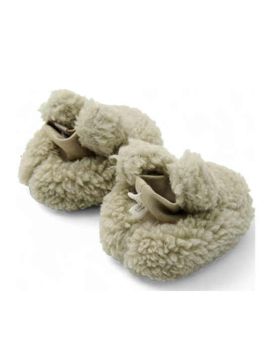Little Dutch Βρεφικά Μποτάκια Αγκαλιάς Πράσινα Teddy Soft Green