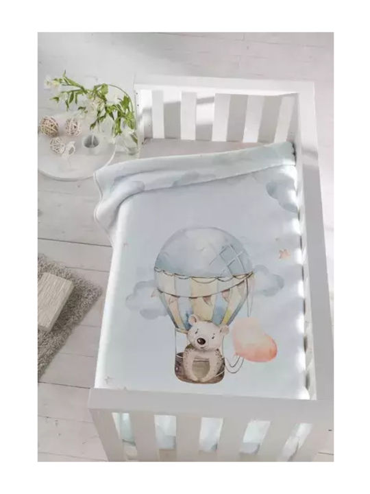 Piel SA Κουβέρτα Κούνιας Μπλε 110x140εκ.