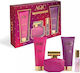 Aquarius Cosmetic Purple Seduction Damen Set mit Eau de Parfum und Duschgel 4Stück
