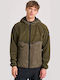 Men's Fleece Cardigan with Hood Khaki