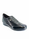 Ανατομικά Γυναικεία Slip-On Δερμάτινα Μαύρα