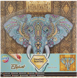 Diamond Painting Canvas 30x30cm Elephant