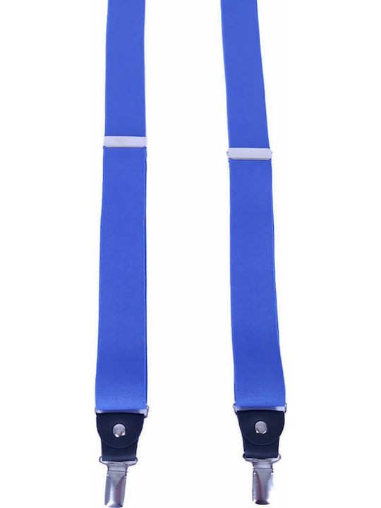 Endeson Fashion Hosenträger Monochrom Hellblau