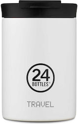 24Bottles Travel Tumbler 350ml Ice White