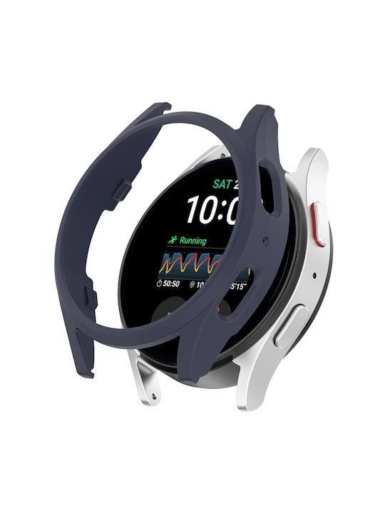 Samsung Galaxy Watch 7 44mm Halb-Abdeckung Schutz Computer Uhrengehäuse Dunkelblau