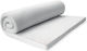 Palamaiki Mattress Topper White Comfort Semi-Double Foam Infused with Aloe , Removable Cover & Elastic Straps 120x200x4cm