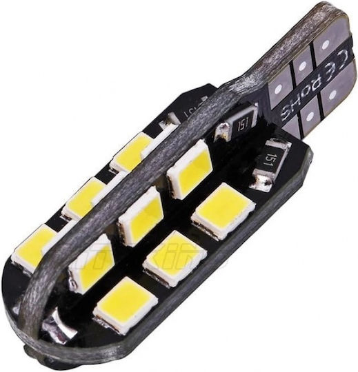 Idealstore T10 2835 Led Car Light 24 Smd 5w White 12v Canbus Jsun01
