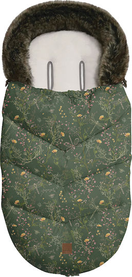 Kikka Boo Luxury Waterproof Stroller Footmuff Green with Fleece Lining 97x40cm