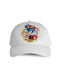 Kids' Hat Jockey Fabric White