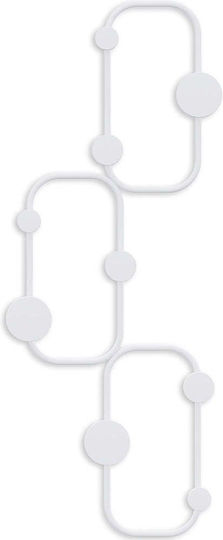 Wallity Metallische 9 Haken 28x70cm Wallity Metallische 9 Haken 28x70cm