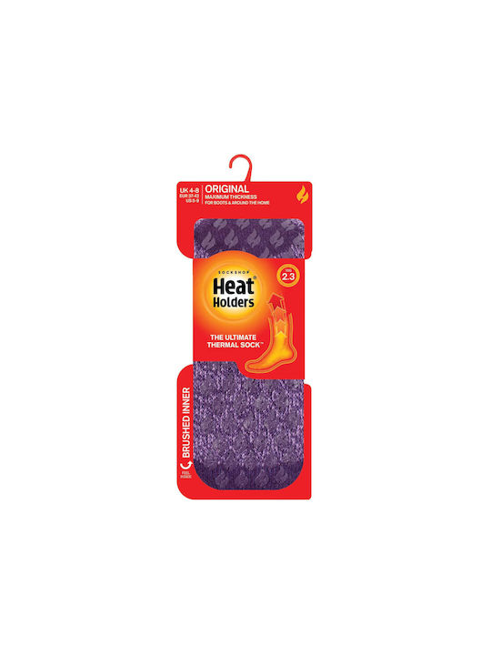 Heat Holders Women's Socks Purple