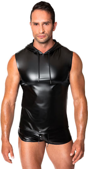 Noir Handmade Sexy Ανδρικό Top Μαύρο