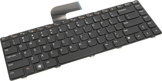 Movano Πληκτρολόγιο Laptop για Dell Vostro 3350, 3450, 3550 με Backlit & με Πλαίσιο και Διάταξη Αγγλικά (US) σε Μαύρο χρώμα KL/DE-3350B
