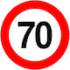 Idealstore Reflective Speed Limit Sign 70 Km H