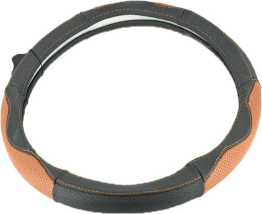 Auto-Lenkradabdeckung Leder Schwarz