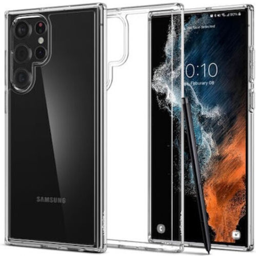 Ultra Hybrid Umschlag Rückseite Kunststoff / Silikon Transparent (Galaxy S22 Ultra 5G)