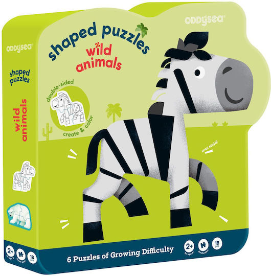 Kids Puzzle Shaped, Wild Animals for 2+ years+ Years 18pcs Oddy At Sea