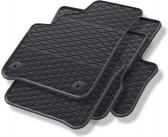 Rubber Mats Geyer & Hosaja Seat Mii Electric Citigo-e 2019-2020 Volkswagen E-up 2019-2023 4 Pieces Black 909/4c