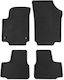 Λαστιχένια Πατάκια Geyer & Hosaja Vw Up Skoda Citigo Seat Mii 2011+ 4 Τεμάχια Μαύρο 814/4c
