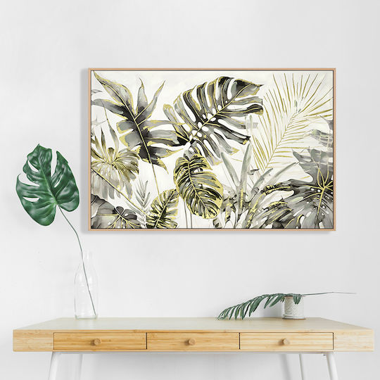 HomeMarkt Τροπικά Φύλλα σε Καμβά 102x72 cm