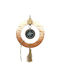LiebeQueen Suspendata Amulet Βrad mic Portocaliu din Lemn 1buc
