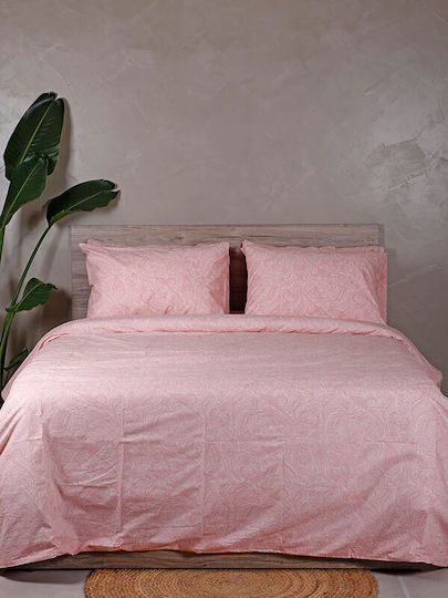 Sunshine Sheet Sets Queen 235x270cm. Cotton Feelings 2040 Pink 4pcs