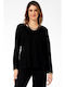 Anna Raxevsky Damen Bluse Black