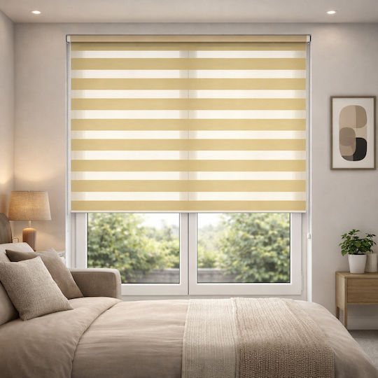ForHome Ρόλερ Σκίασης Μερικής Συσκότισης Εκρού Π60xΥ180εκ. GPS-586151