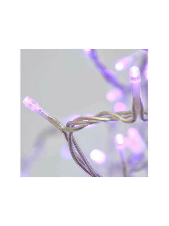 100 Λαμπάκια LED 10μ. Ροζ σε Σειρά