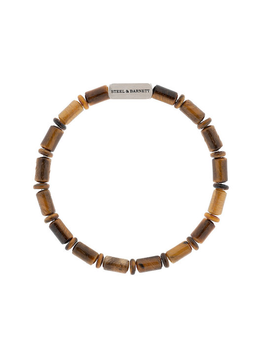 Steel & Barnett Men's Bracelet with Eye Design in Stainless Steel