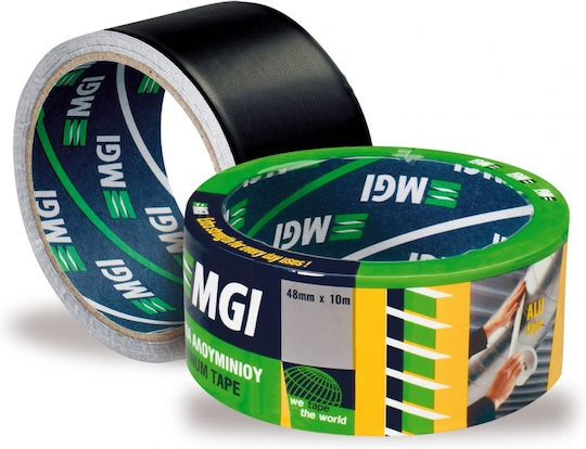 Αλουμινοταινια Σωληνων 48mm X 10m Μαυρη Εμαγε 97310b Mgi