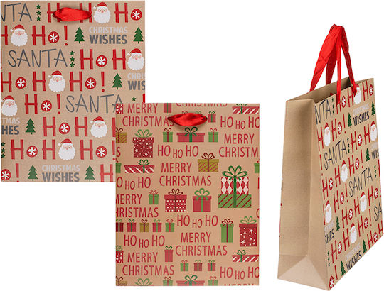 Out of the Blue Ho Ho Ho Paper Gift Bag Multicolour 18x23x10cm