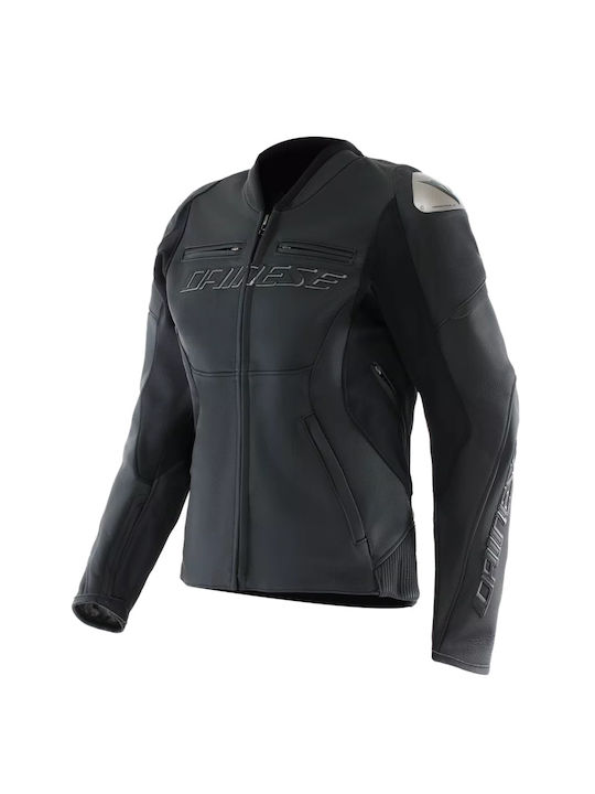 Dainese Racing 5 Summer Women's Motorcycle Jacket Leather Black
