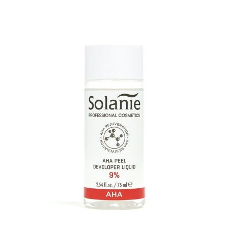 Solanie Aha Peel 9% Млечна Киселина Течен Ексфолиант Серум за Пилинг и Скраб за Лице 75ml