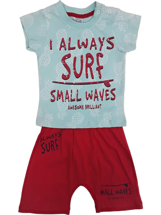 Domina Kids Clothing Set with Burgundy Shorts 2 Pieces