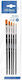 Bebasic Pinselset 5-tlg. Flach Nr. 2-4-6-8-10 S043