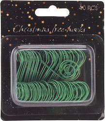Weihnachtsschmuckhaken Grün 40 Stück Awr000070
