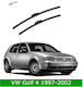 Front Wiper Blade Set Vw Golf 4 1997-2002 530mm 475mm Bosch Aerotwin 3398000068 21" & 19" 2 Pieces
