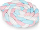 Crib Bumpers Braided Inside Blue-pink