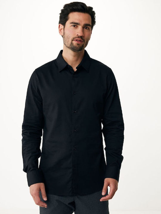 Mexx Μακρυμάνικo Πουκάμισο Black