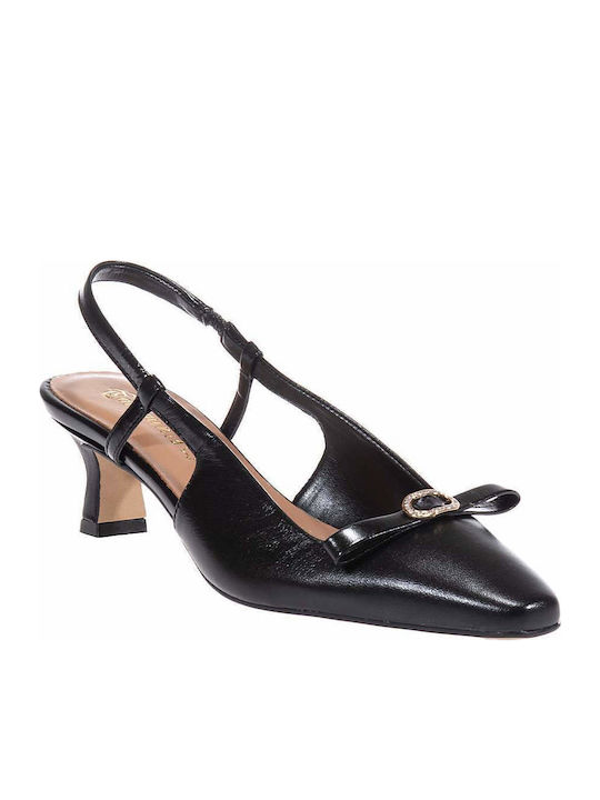 Pumps mit Riemchen Schwarz