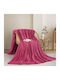 Adam Home (550) Κουβέρτα Fleece Υπέρδιπλη 220x240εκ. Φούξια
